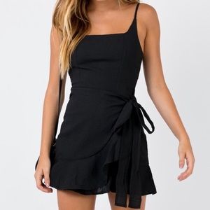 Princess poly black tie dress